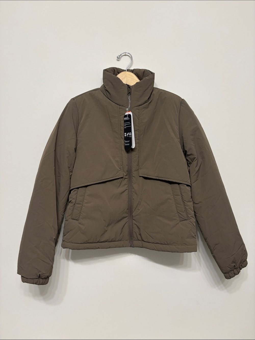 Joe fresh brown olive puffer size s small new
